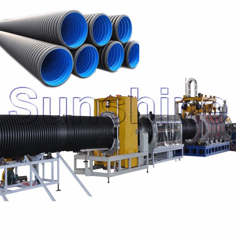 double wall corrugated pipe production line