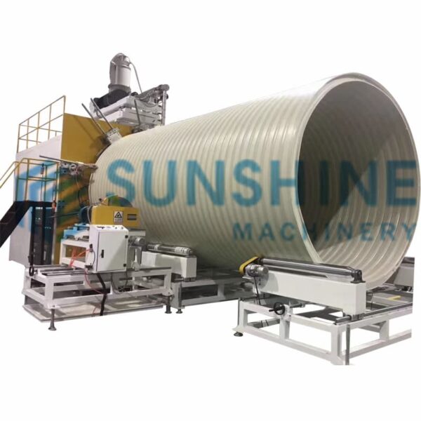 large diameter hollow winding pipe machine