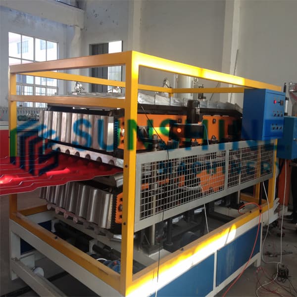 pvc resin tile machine